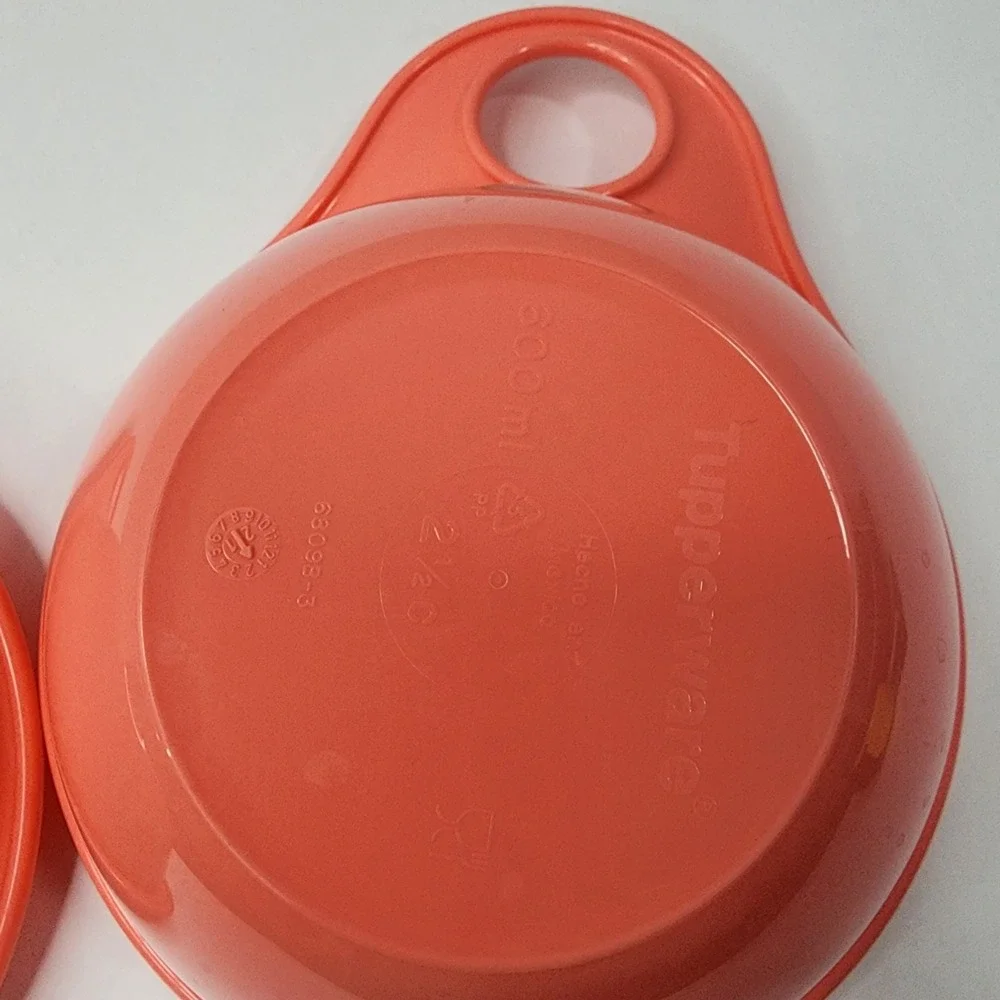 2 Tupperware Thatsa Bowls Extra Mini 2 1/2 Cups New 6809B-3 Coral Pink New